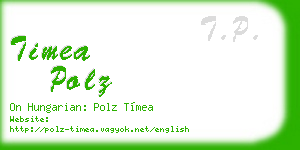 timea polz business card